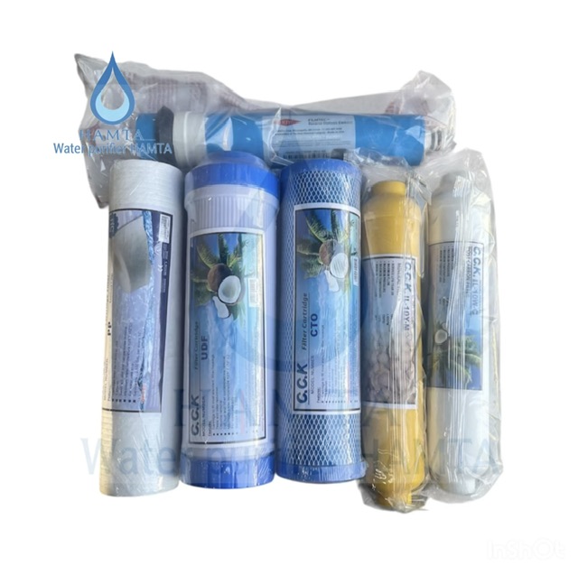 فیلتر دستگاه تصفیه آب سی سی کا cck مدل ممبران دار X6 مجموعه 6 عددی | گارانتی اصالت و سلامت فیزیکی کالا