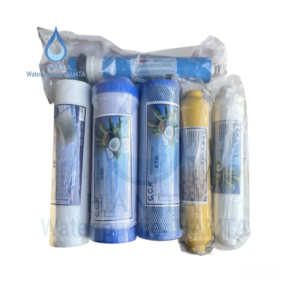 فیلتر دستگاه تصفیه آب سی سی کا cck مدل ممبران دار X6 مجموعه 6 عددی | گارانتی اصالت و سلامت فیزیکی کالا