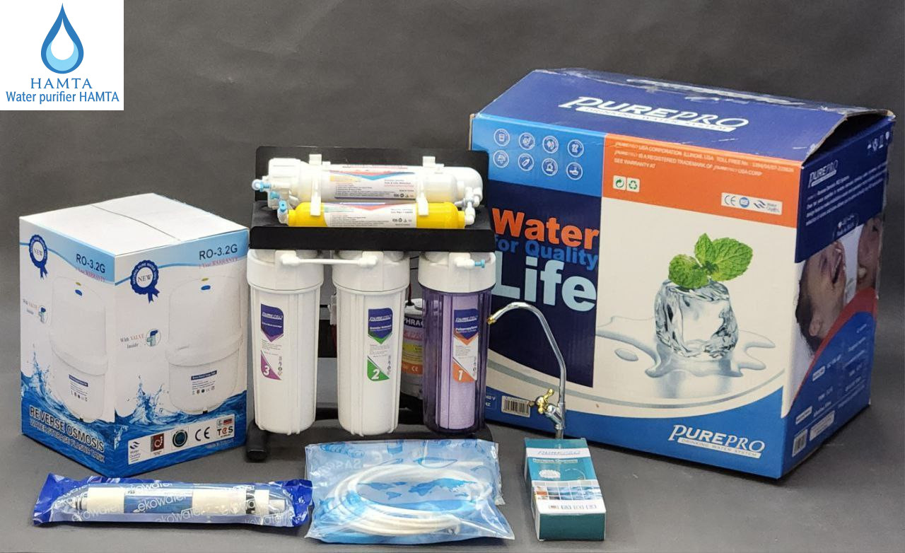 دستگاه تصفیه آب 7مرحله برند purepro تایوان پیور پرو