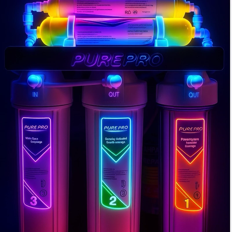 دستگاه تصفیه آب 7مرحله برند purepro تایوان پیور پرو