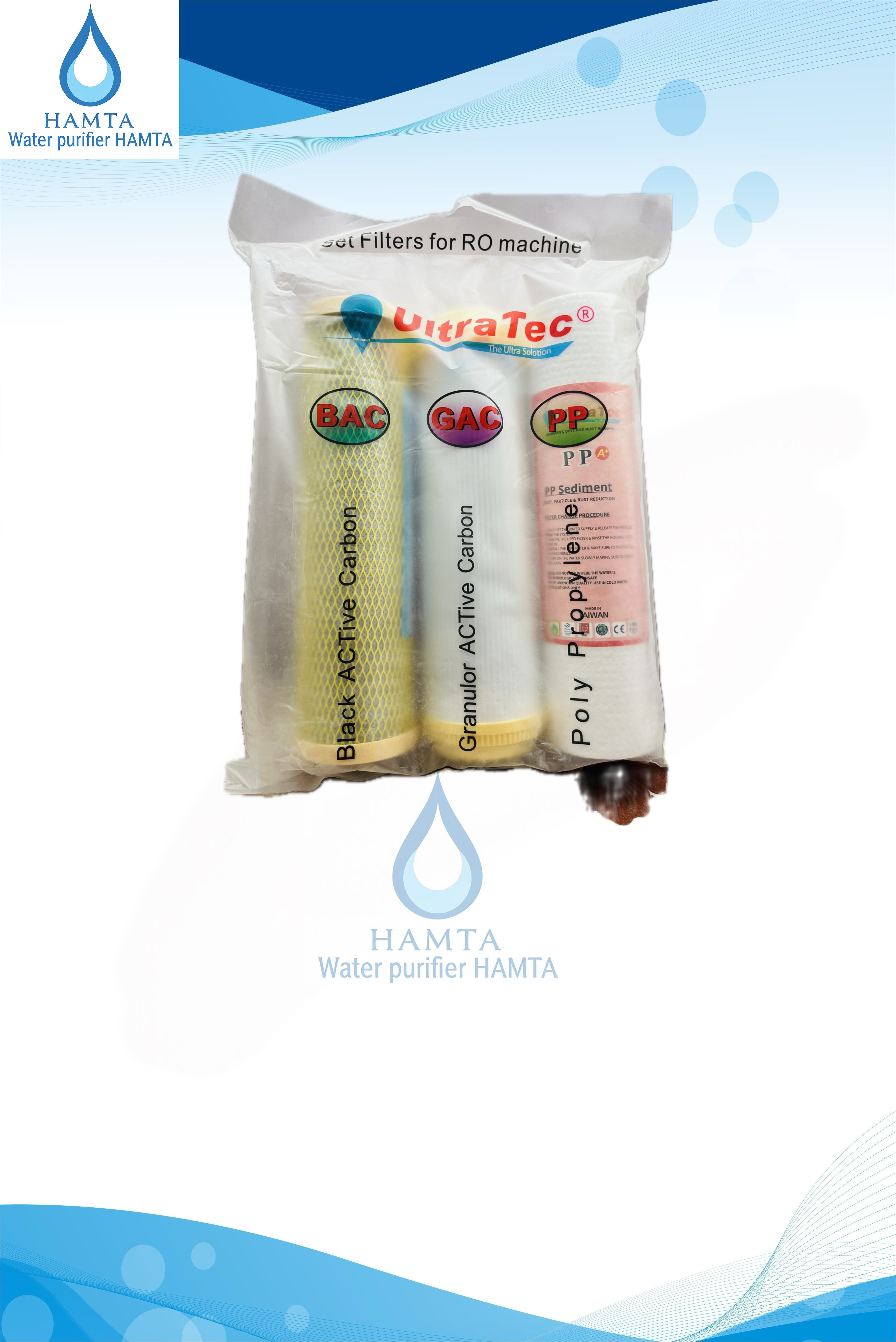 پک 3عددی دستگاه تصفیه آب برند اولتراتک تایوان
