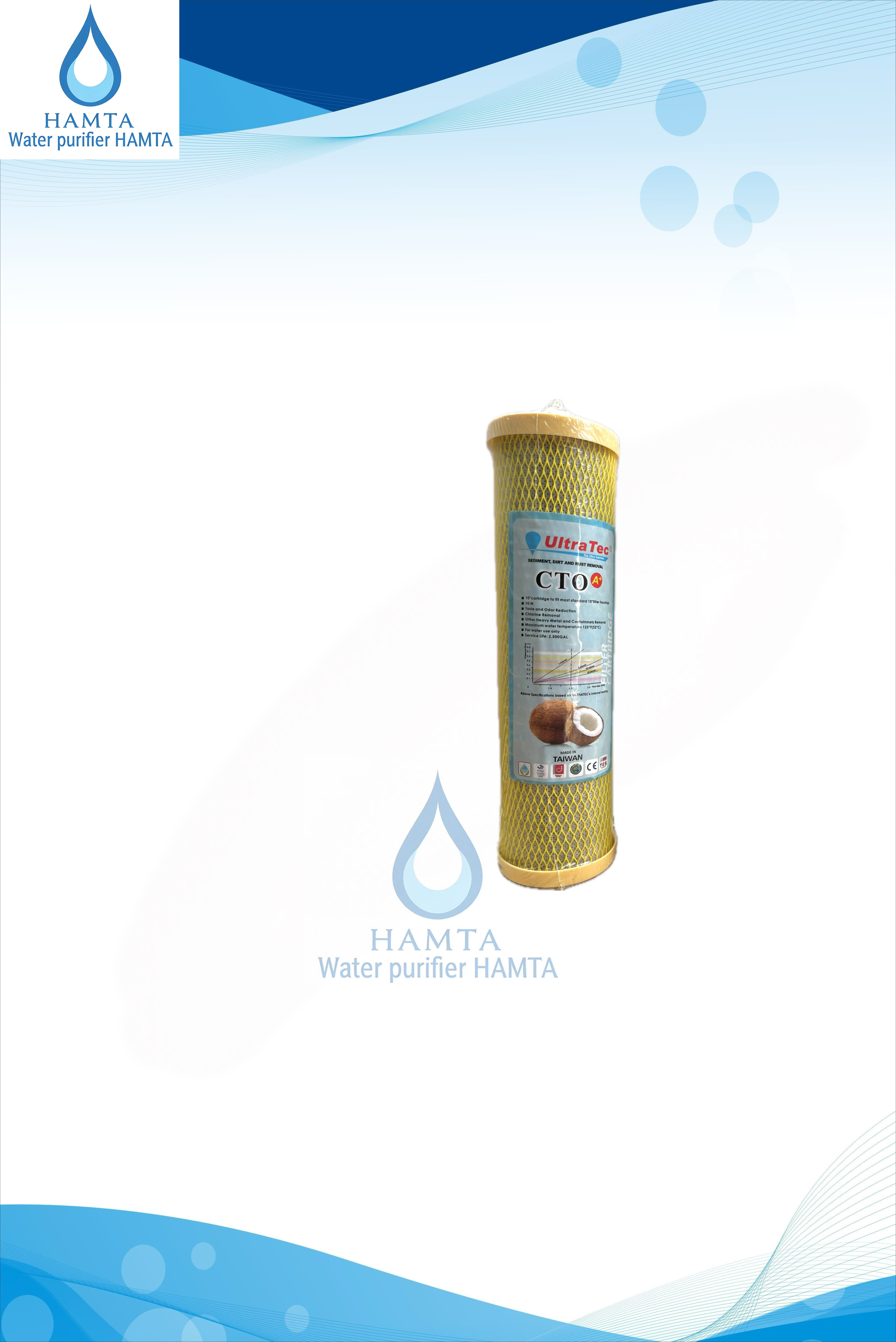 پک 3عددی دستگاه تصفیه آب برند اولتراتک تایوان