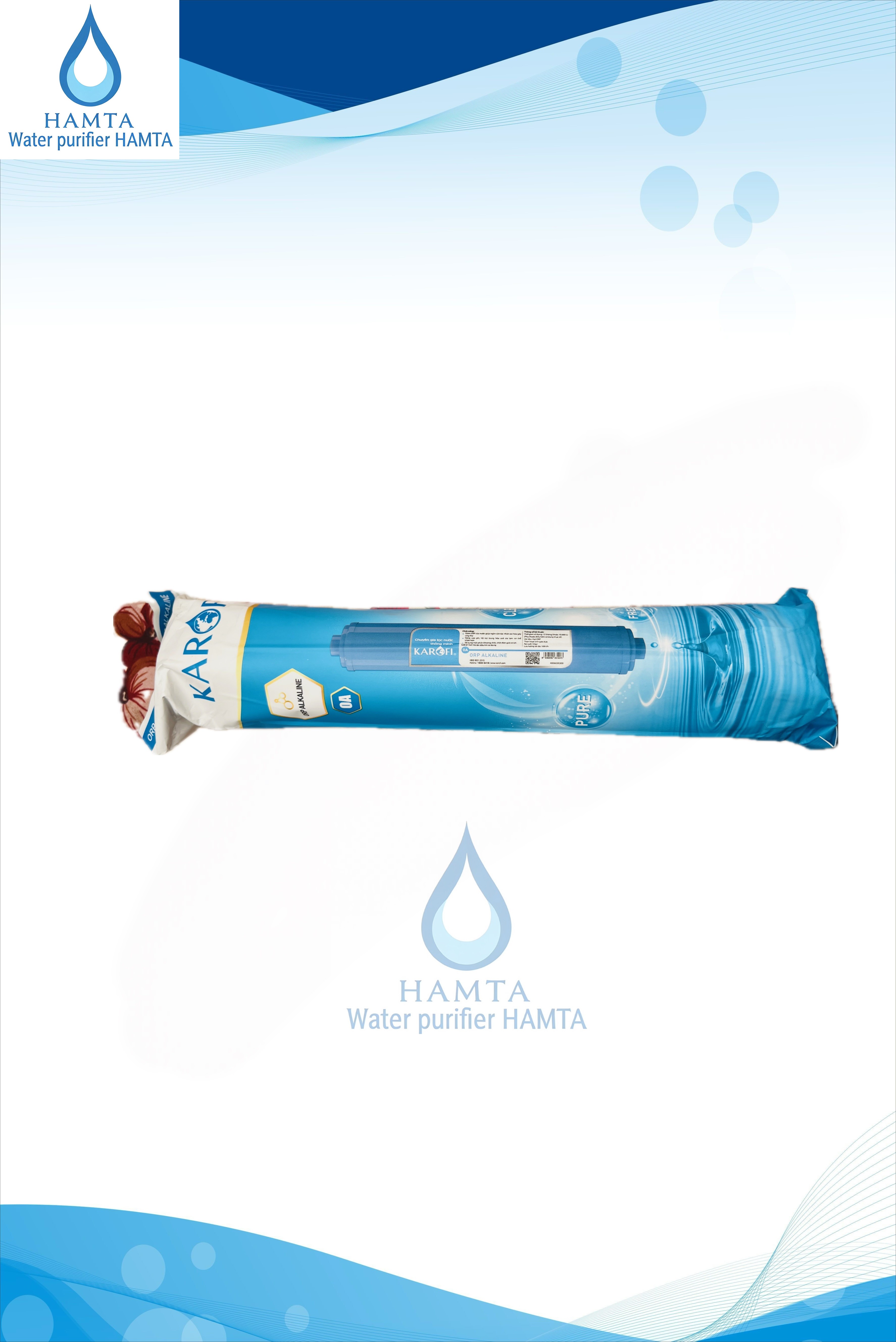 فیلتر پست کربن دستگاه تصفیه اب ویتنام برند karofi کاروفی