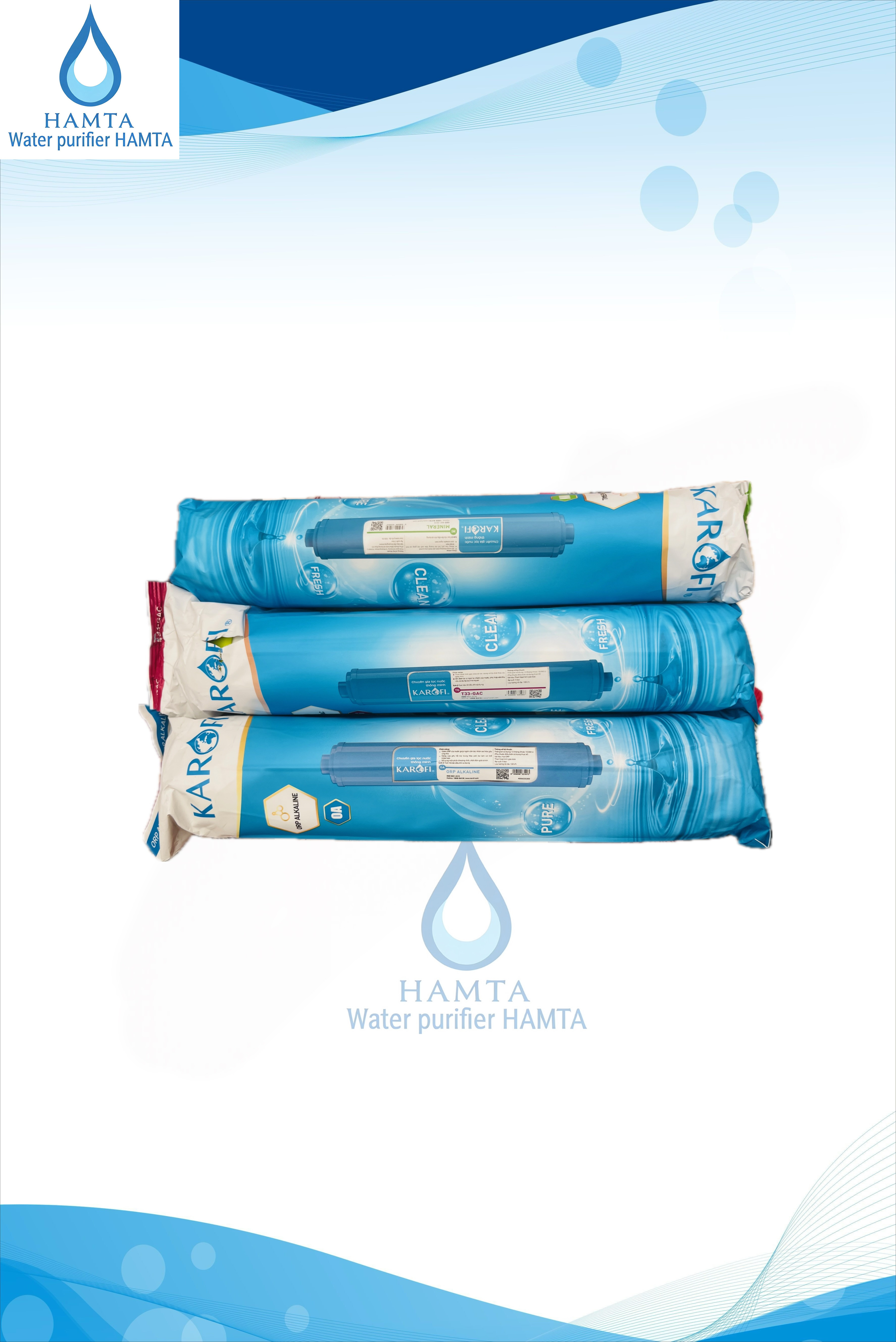 پک 3عددی فیلتر معدنی دستگاه تصفیه آب برند karofi ویتنام