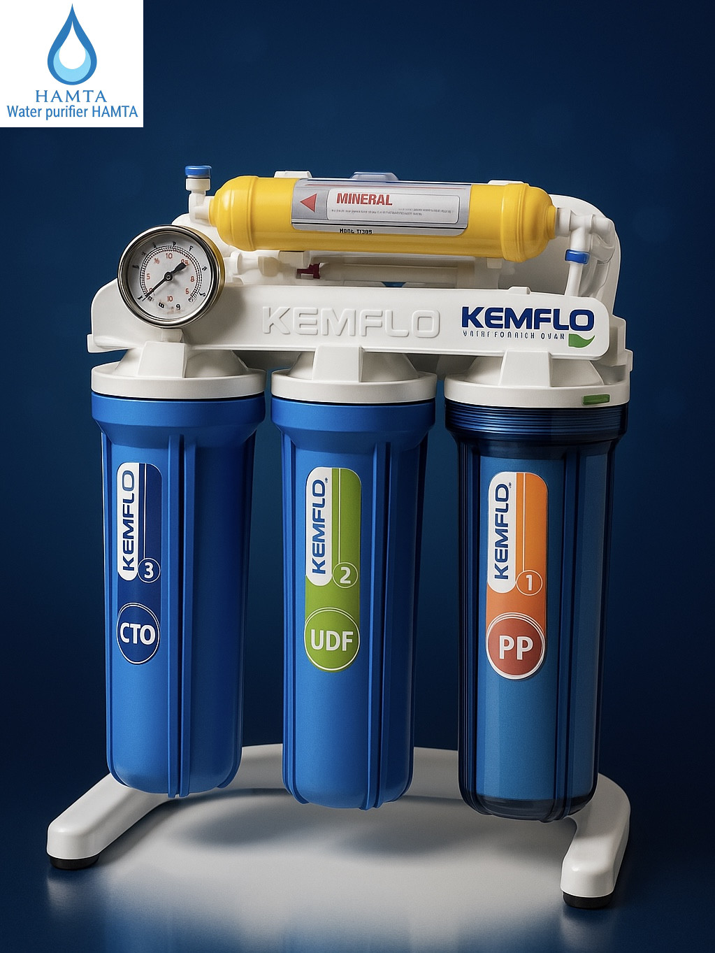 دستگاه تصفیه آب 7 مرحله برند kemflo تایوان کمفلو