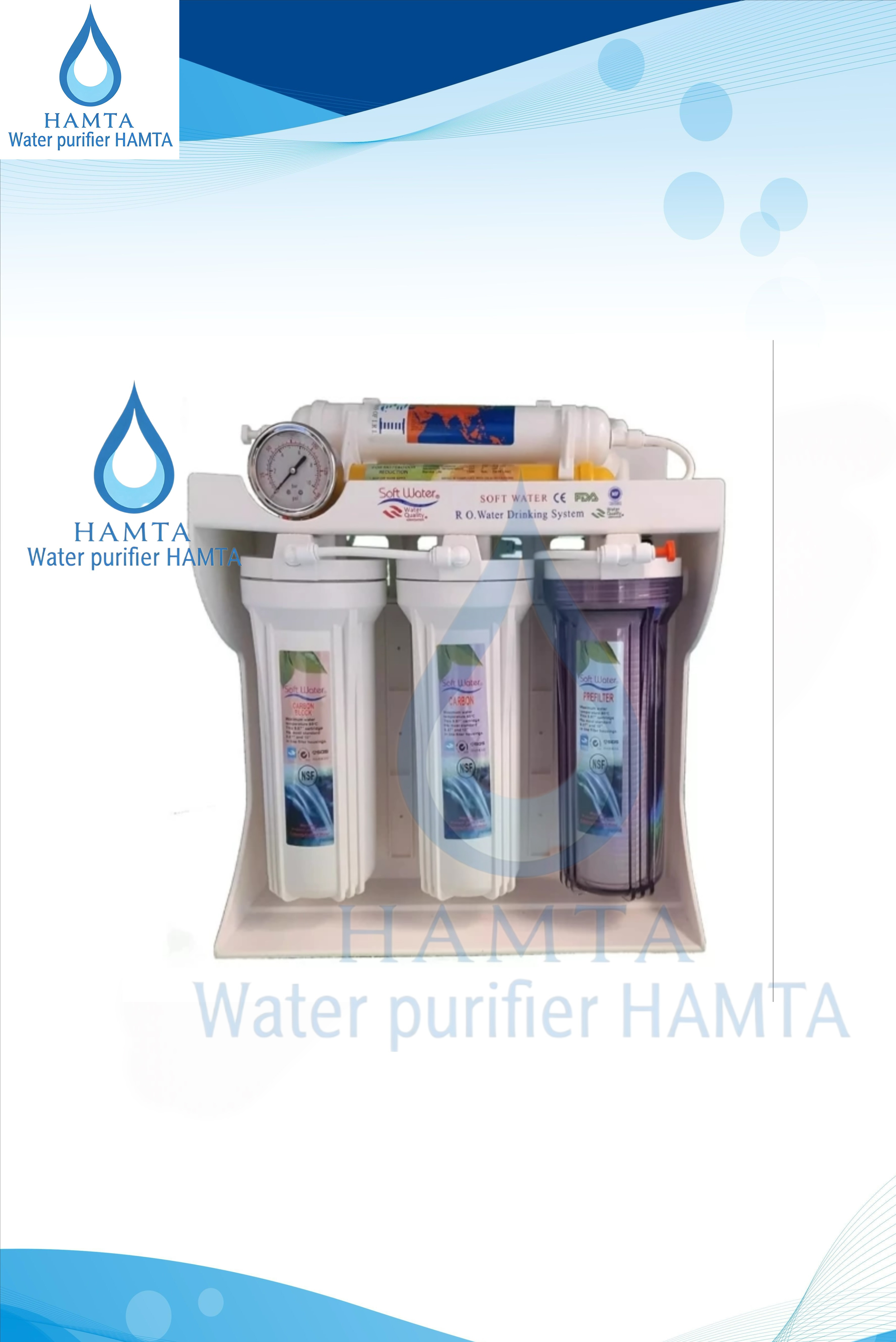 دستگاه تصفیه آب خانگی سافت واتر (7مرحله ای)