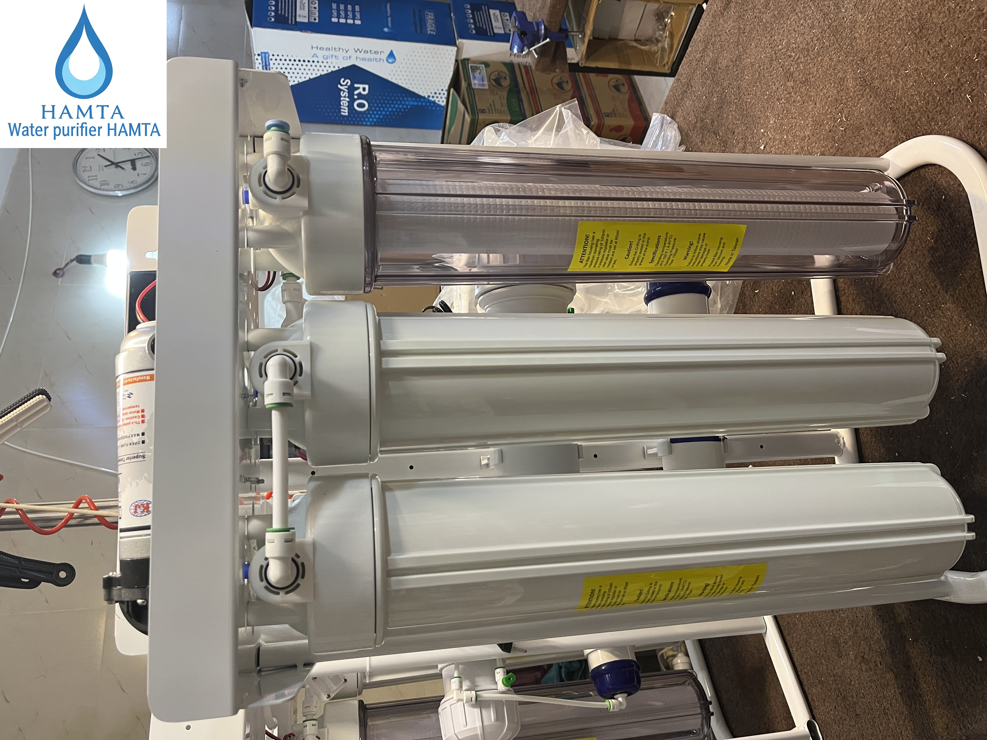 دستگاه تصفیه آب نیمه صنعتی 800 گالن مناسب کارگاه و کارخانه