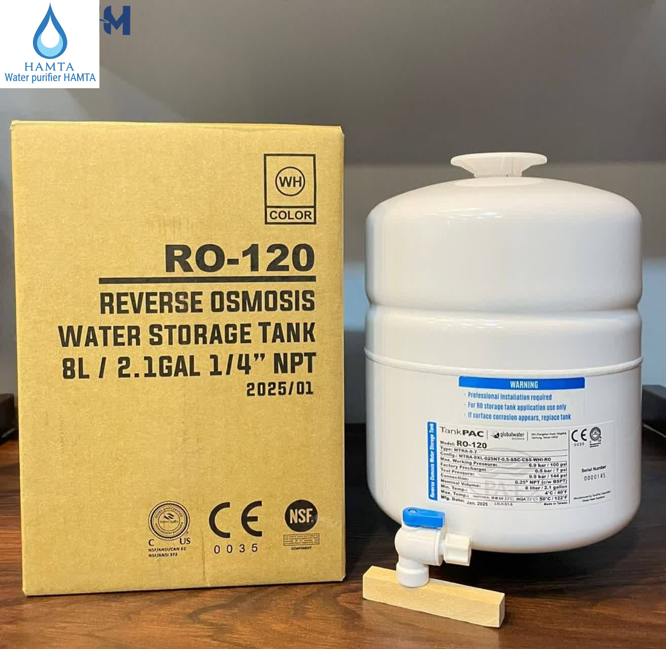 مخزن تصفیه کننده آب تانک پک RO-120