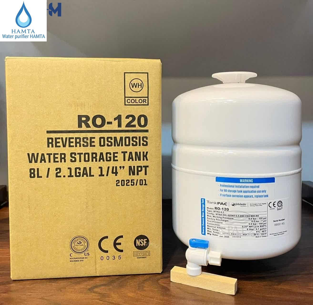 مخزن تصفیه کننده آب تانک پک RO-120