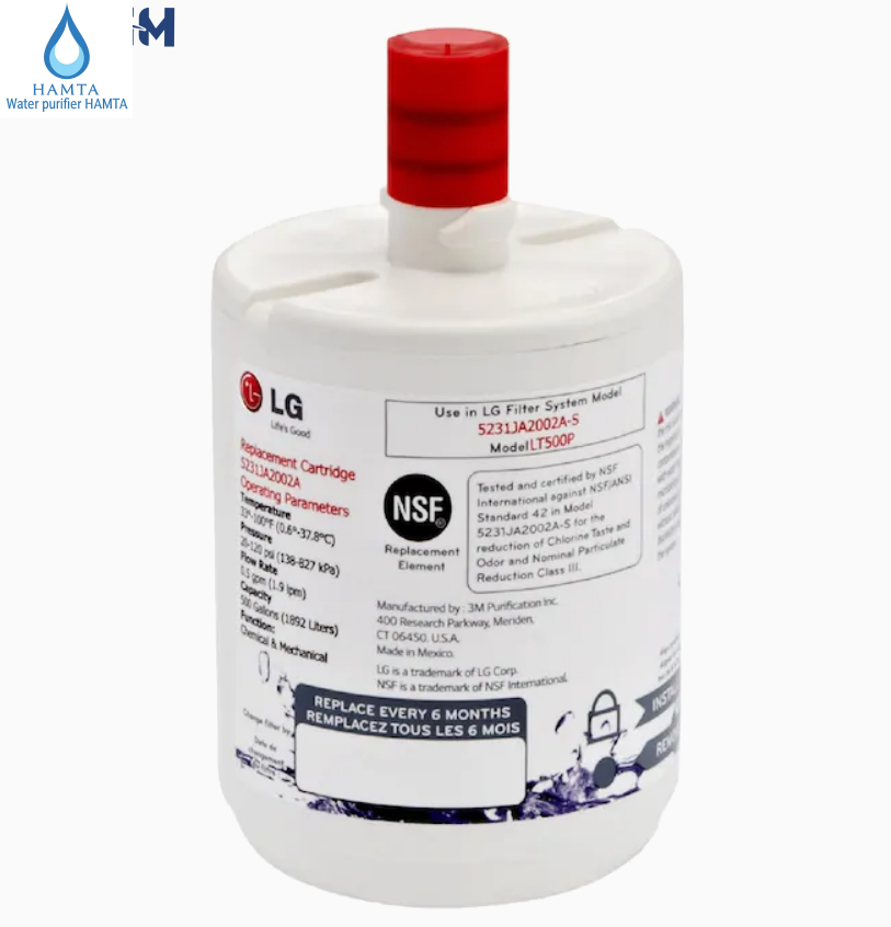 فیلتر یخچال ال جی مدل LT500P - لیوانی